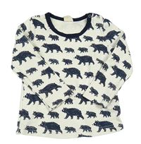 Bílé triko s medvědy