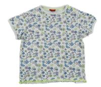 Bílé květované tričko S. Oliver