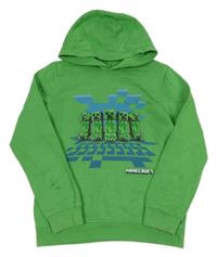 Zelená mikina s Minecraft a kapucí M&S