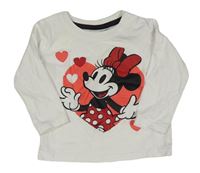 Bílé triko s Minnie Disney