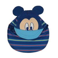 Tmavomodrá pruhovaná UV kšiltovka s Mickeym Disney