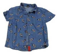 Modrá vzorovaná košile s Mickeym Primark