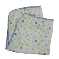 Bílá bavlněná deka s hvězdičkami 