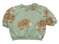 Zelená oversize mikina s ježky George