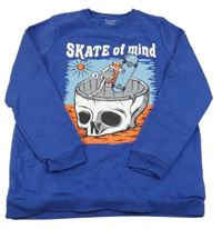 Modrá mikina s lebkou Primark