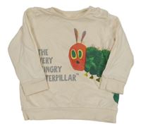 Smetanová mikina s housenkou George