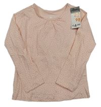 Nové - světlerůžovo-stříbrné triko Yd.