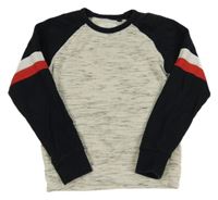 Šedo-černá mikina Next