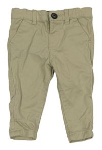 Béžové plátěné chino kalhoty Primark