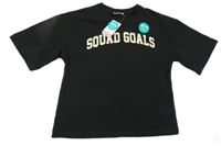 Nové - černé tričko s nápisem Matalan