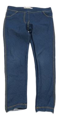 Modré legíny riflové vzhledu mango