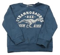 Tmavomodrá mikina s dinem a nápisem H&M