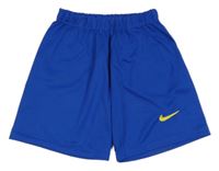 Modré sportovní kraťasy s logem - Nike