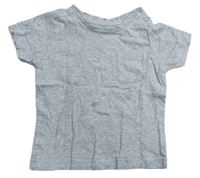 Šedé melírované tričko s kapsou Mothercare