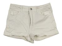Bílé riflové kraťasy H&M