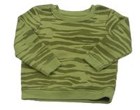 Khaki pruhovaná mikina Primark