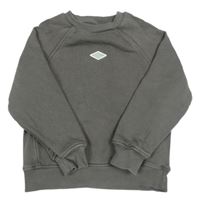 Tmavošedá mikina s nášivkou M&S