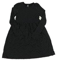 Černo-bílé puntíkaté šaty H&M