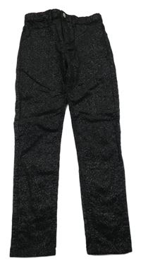 Černé třpytivé skinny manšestráky H&M
