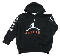 Černá mikina s nápisy a kapucí Air Jordan