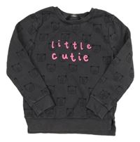 Antracitová mikina s medvídky George