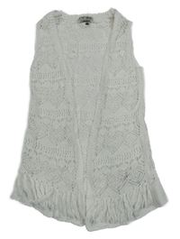 Bílý perforovaný cardigan Next