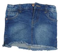 Tmavomodrá riflová sukně 