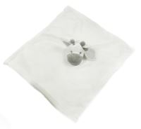 Nové - Bílý plyšový usínáček - žirafa 