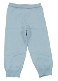 Světlemodré úpletové tepláky Shein