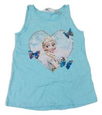 Světlemodrý top s Elsou H&M