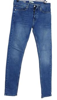 Pánské modré skinny rifle Topman vel. 32