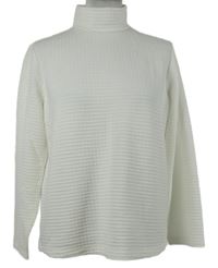 Dámská bílá vzorovaná mikina se stojáčkem Twist 