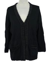 Dámský černý propínací lehký svetr Gerry Weber 