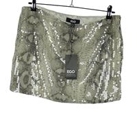 Nové - Dámská béžová vzorovaná flitrová minisukně Ego 