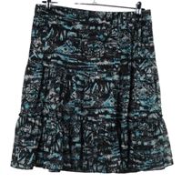 Dámská černo-modrá vzorovaná tylová sukně Gina Benotti