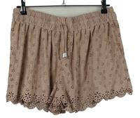 Dámské starorůžové madeirové semišové kraťasy Primark 