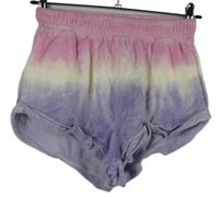 Dámské fialovo-růžovo-bílé tónované froté kraťasy Asos 