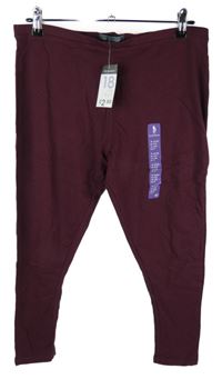 Nové - Dámské vínové legíny Primark 