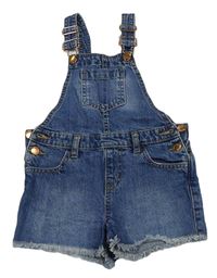 Modré riflové laclové kraťasy Denim Co