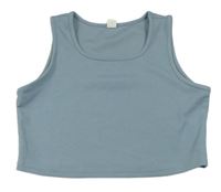 Modrý crop top Shein