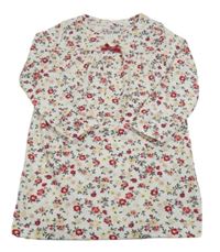 Bílá květinová noční košile F&F