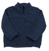 Tmavomodrá fleecová mikina George