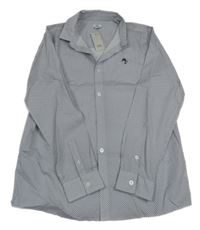 Nové - Bílo-tmavomodrá kostkovaná košile River Island