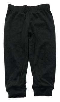 Černé sametové kalhoty Lupilu