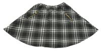 Černo-bílá kostkovaná sukně H&M
