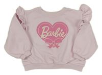 Světlerůžová oversize mikina se srdíčkem H&M