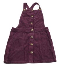 Fialové laclové manšestrové šaty George