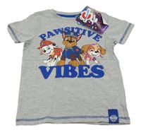 Nové - Světlešedé tričko s PAw PAtrol Nickelodeon