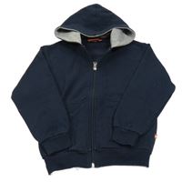 Tmavomodrá propínací mikina s kapucí S. Oliver