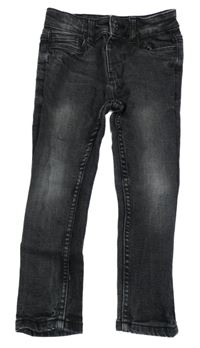 Černo-šedé elastické rifle Dunnes Stores